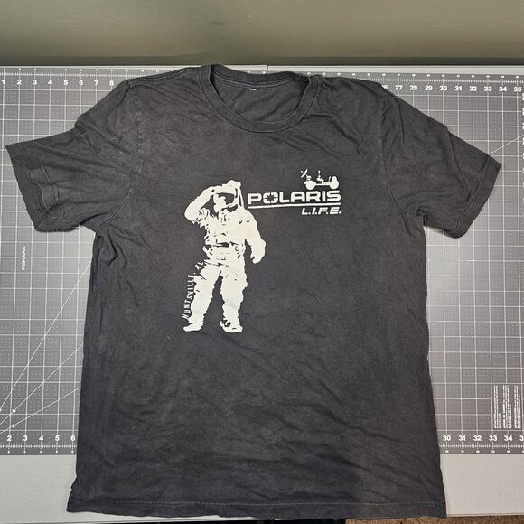 Polaris Astronaut Tshirt Large Nasa Rover Space Moon ATV Mars Stars Buggy Travel - Picture 1 of 7